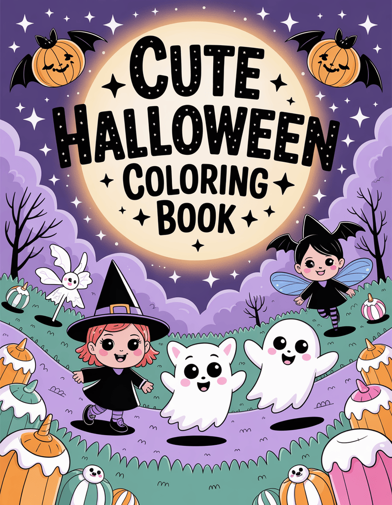 Cute Halloween Coloring Book - MyKidStudio