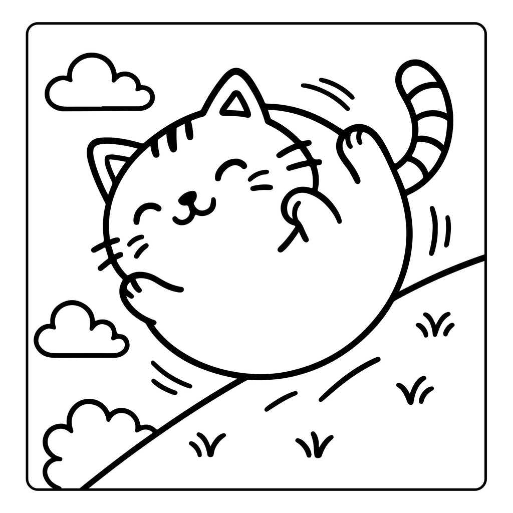 Chubby Kawaii Cats Coloring Ebook - MyKidStudio