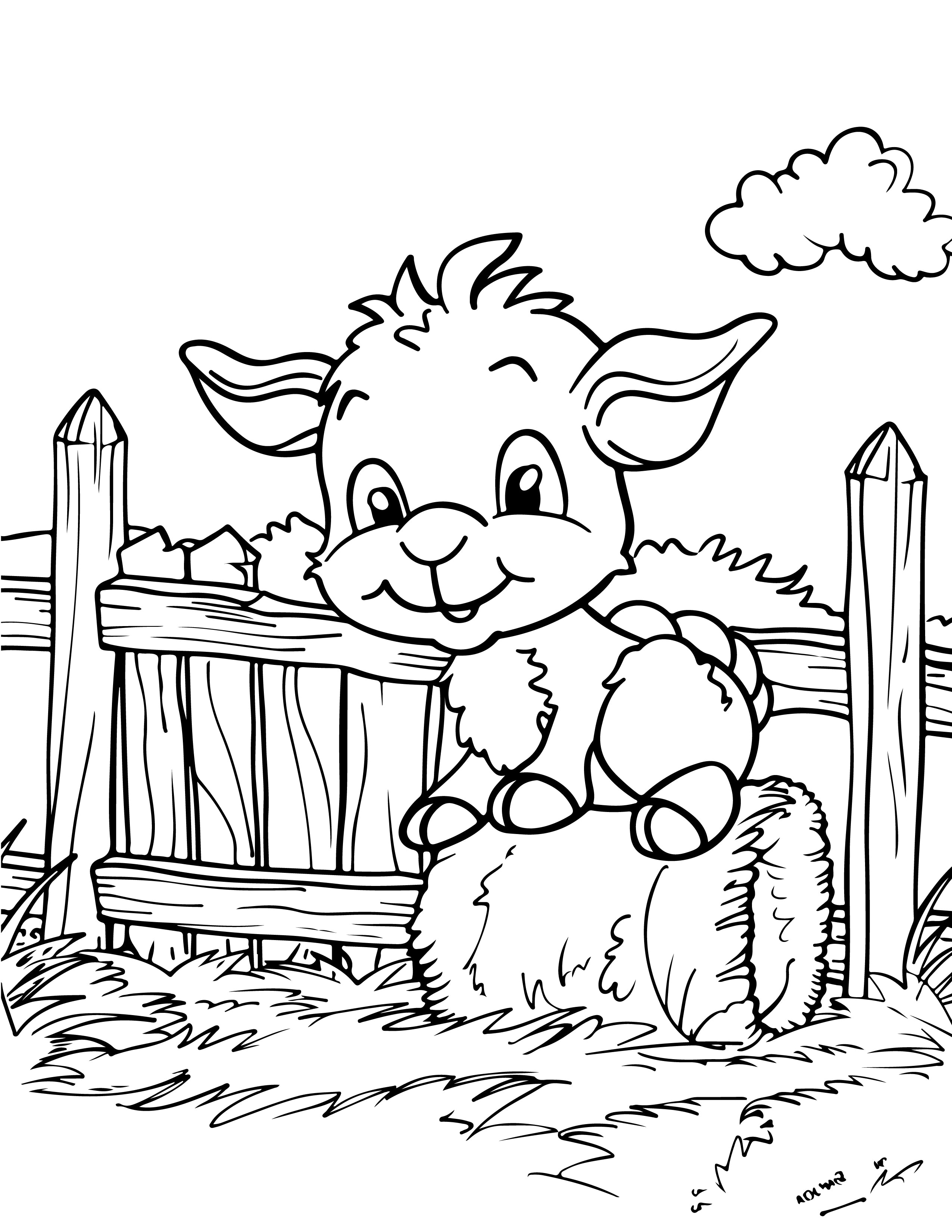 Farm Animals Coloring Book - MyKidStudio