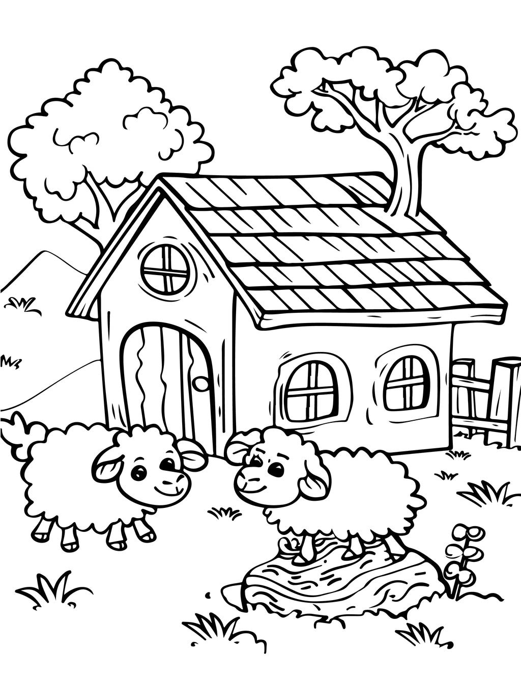 Farm Animals Coloring Book - MyKidStudio