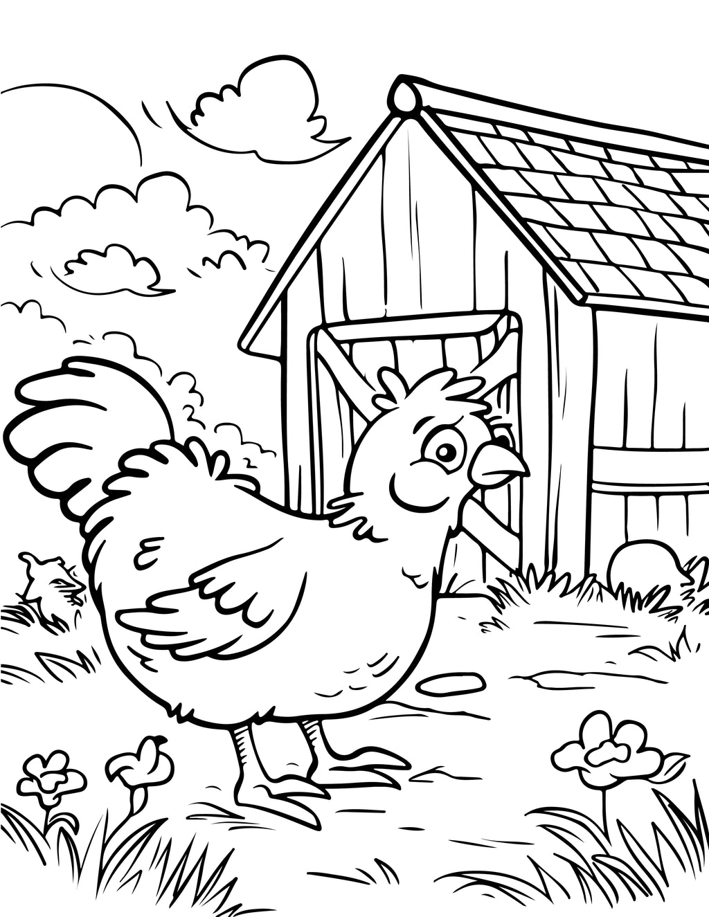 Farm Animals Coloring Book - MyKidStudio