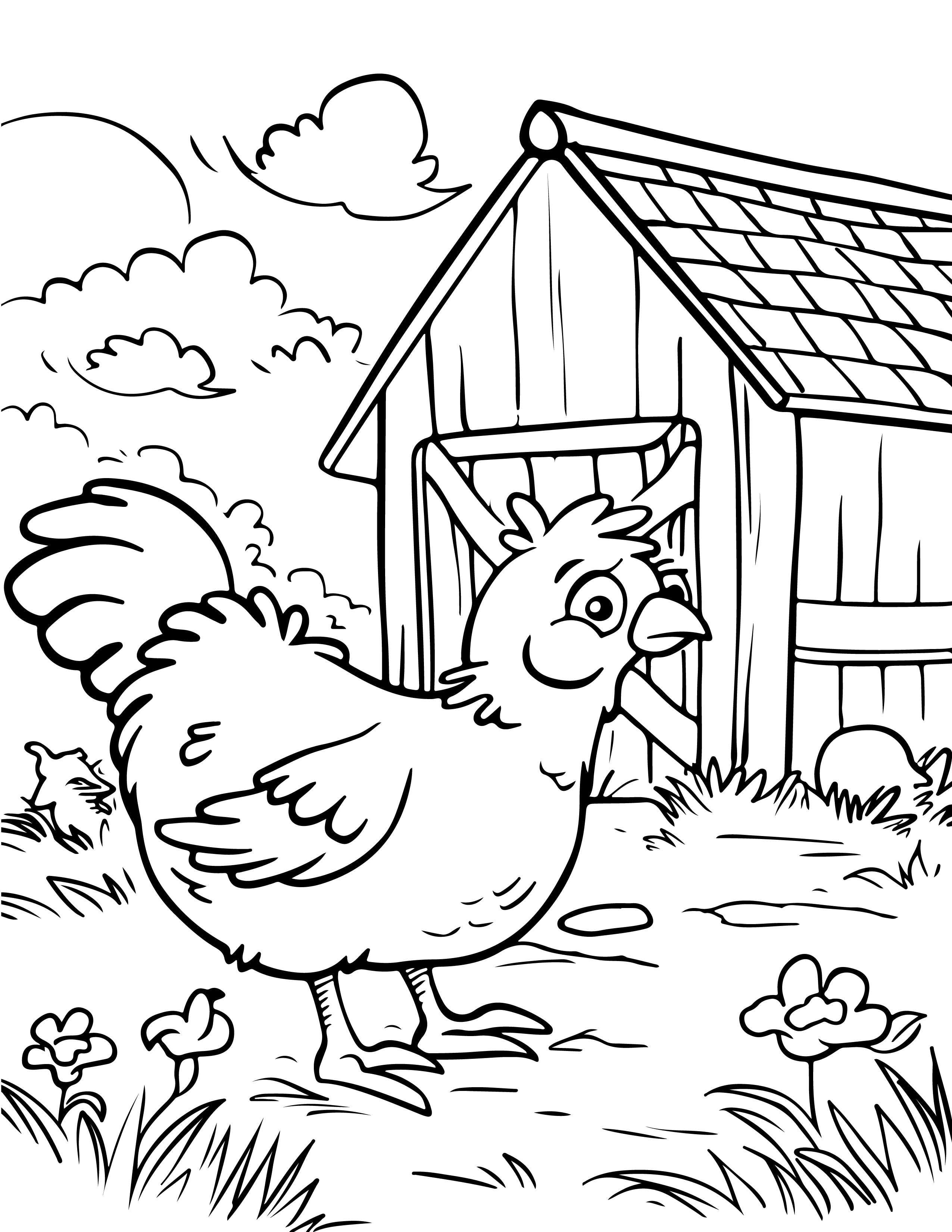 Farm Animals Coloring Book - MyKidStudio