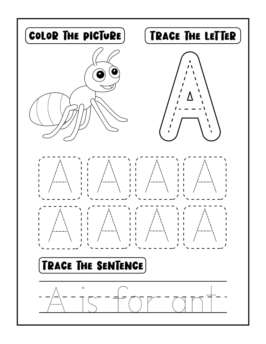 ABC Letter Tracing Book for Kids – MyKidStudio