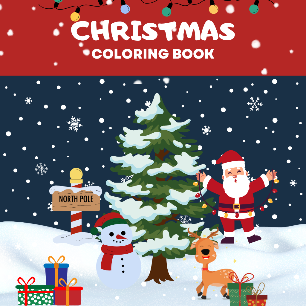 Bold And Easy Christmas Coloring Book - MyKidStudio