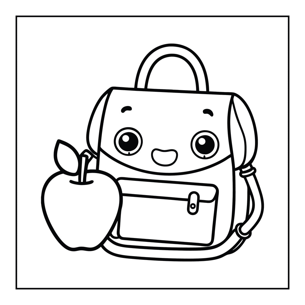 Back To School Coloring Book - MyKidStudio