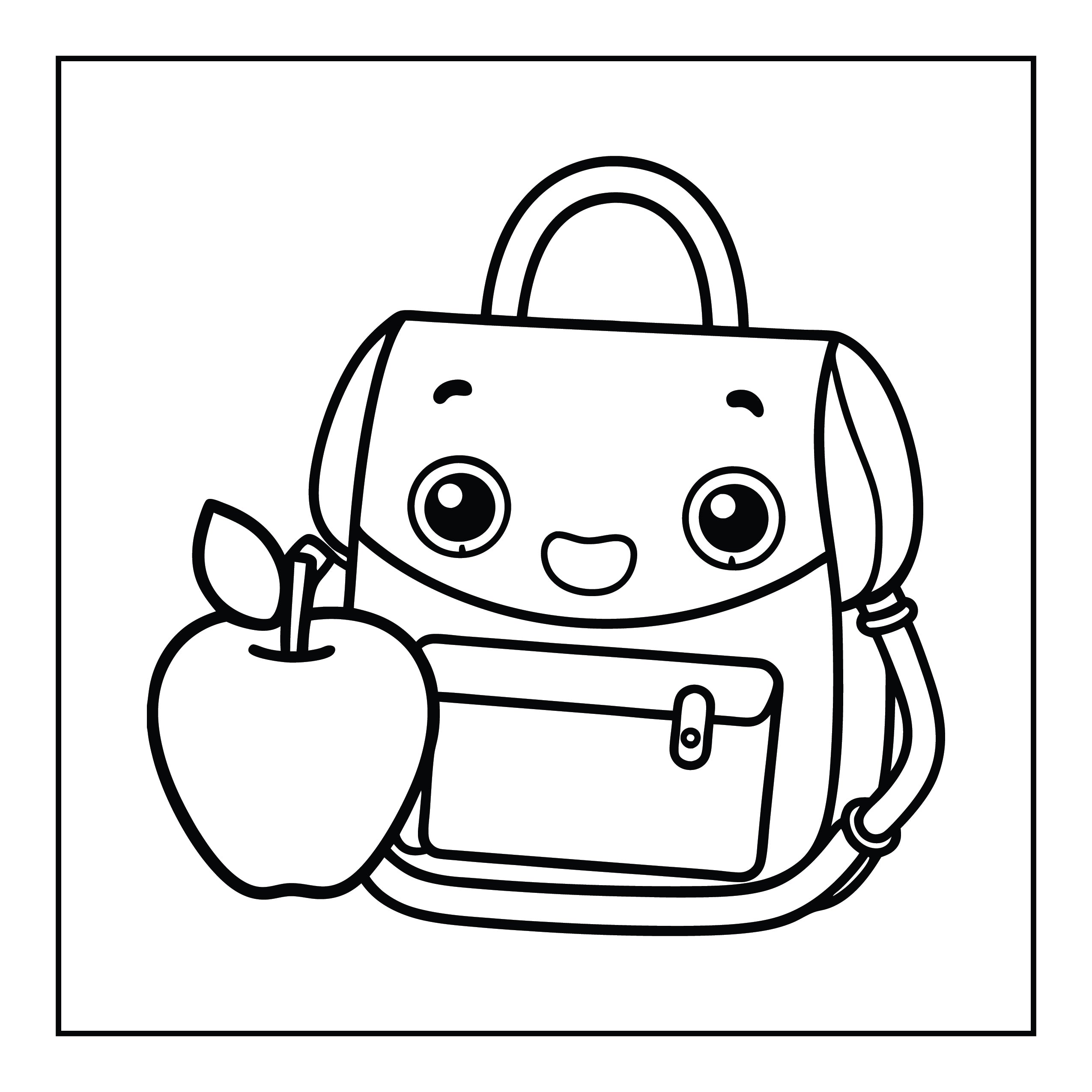 Back To School Coloring Book - MyKidStudio