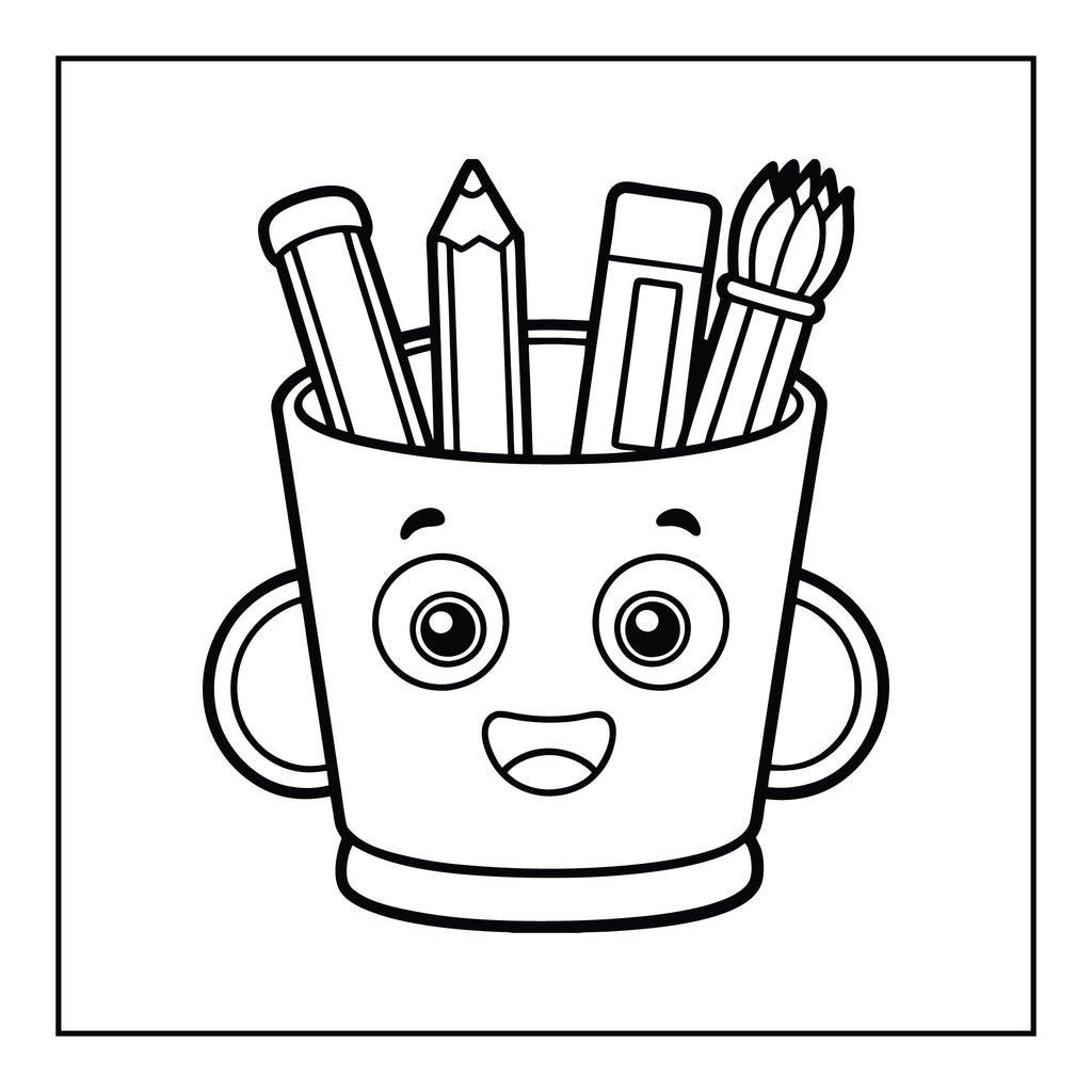 Back To School Coloring Book - MyKidStudio