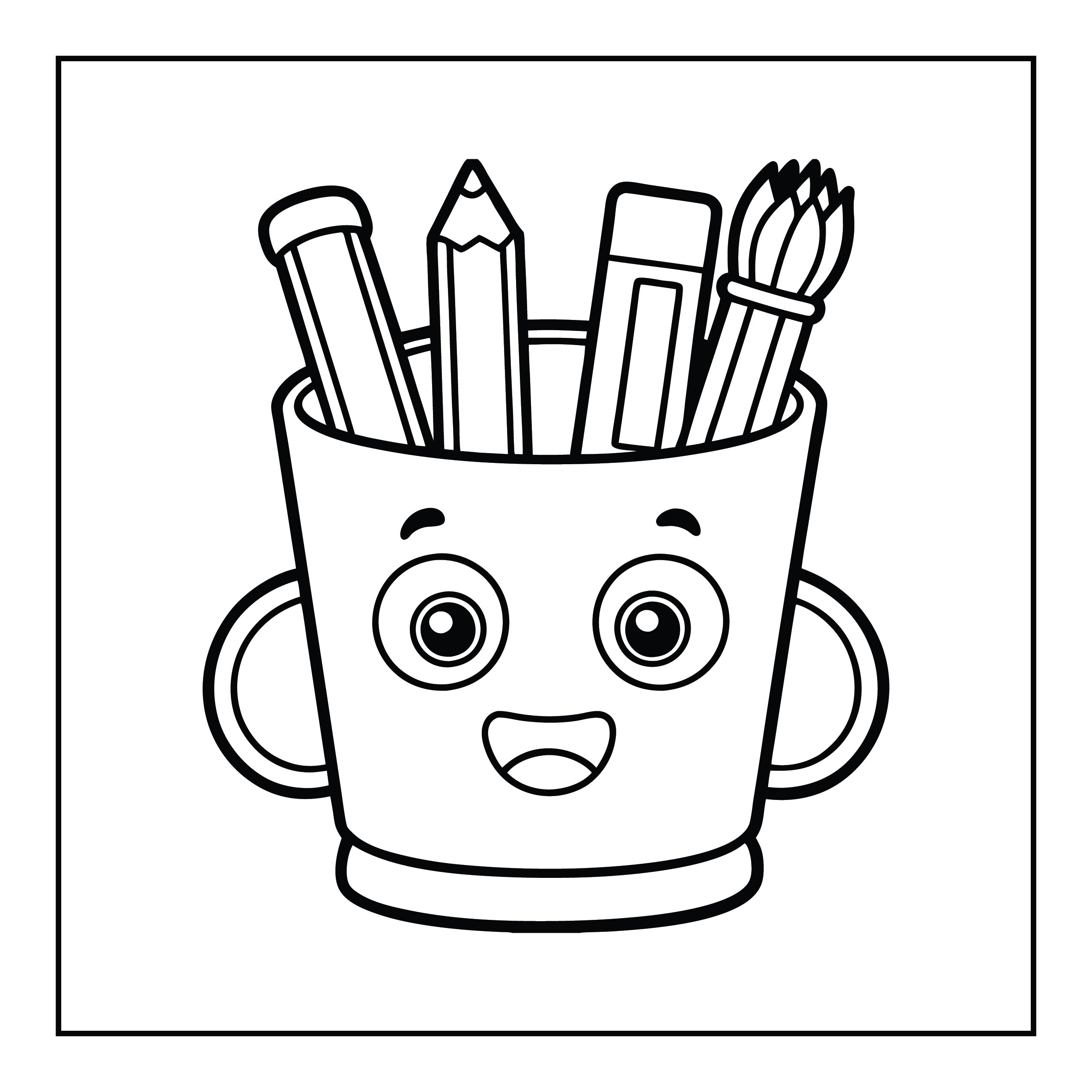 Back To School Coloring Book - MyKidStudio