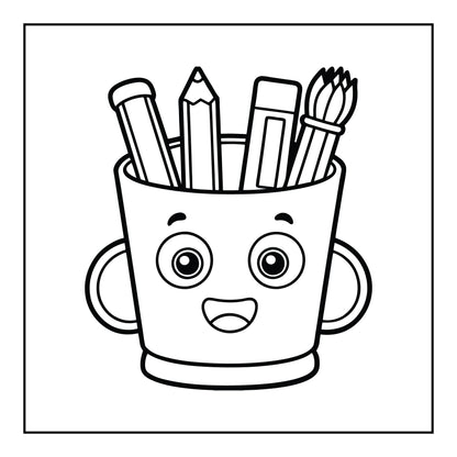 School Coloring Book - MyKidStudio