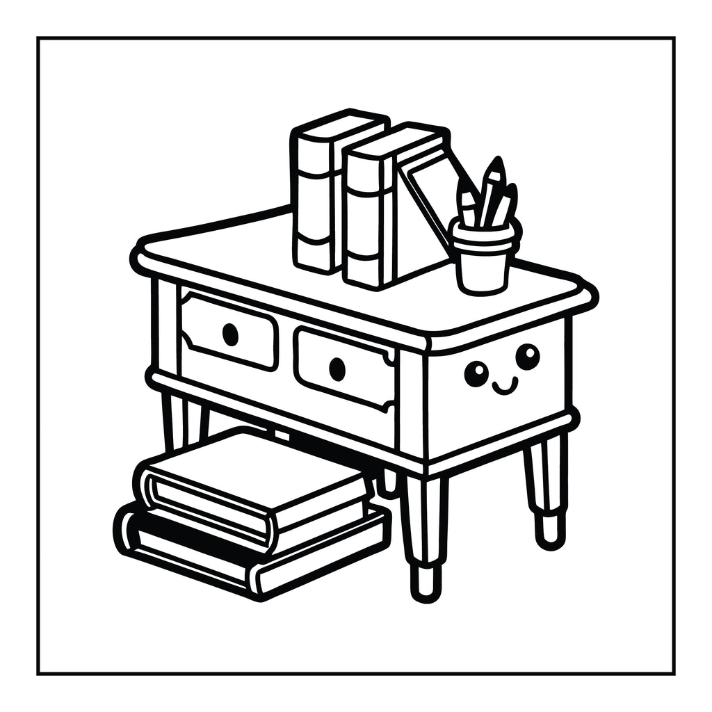Back To School Coloring Book - MyKidStudio
