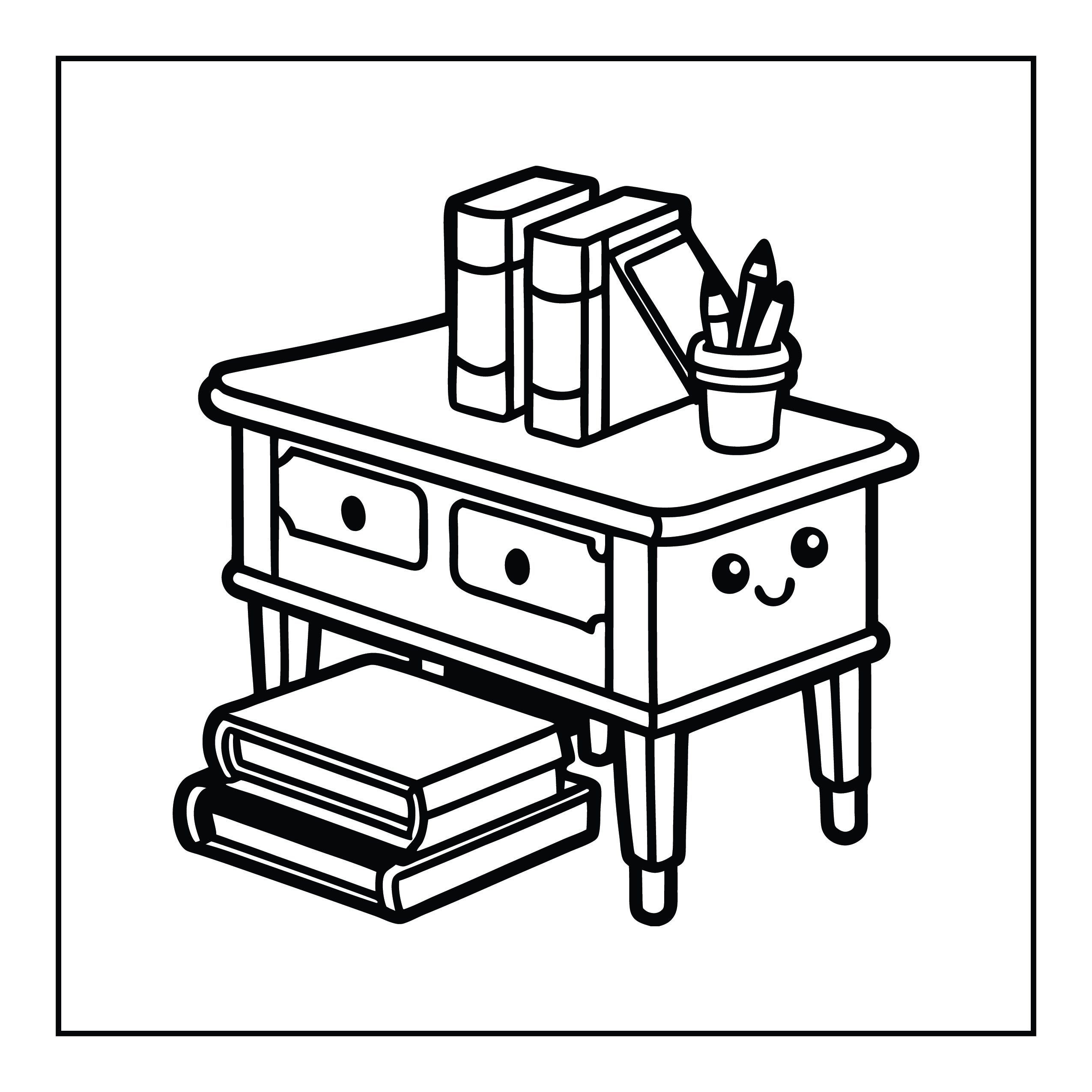 Back To School Coloring Book - MyKidStudio