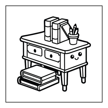 School Coloring Book - MyKidStudio